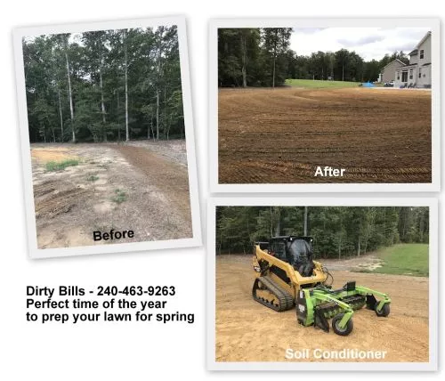 Leveled, seeded and strawed an area 200 feet long x 16 feet wide where 25 Leyland cypress trees had been removed last year