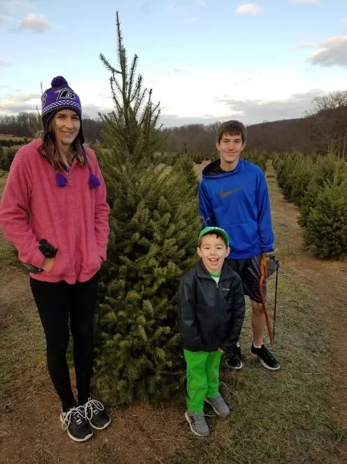 This tree farm was full of perfect trees. We went to a tree farm prior and felt like we were going to settle