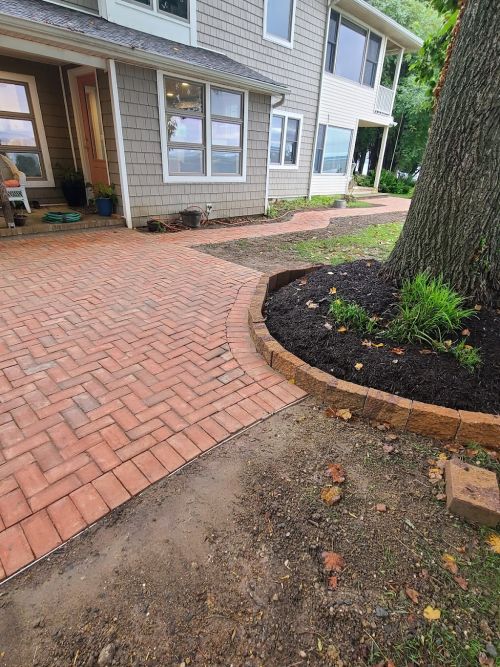  alt='Migler and team did great job re-sodding our yard! See before and after pictures'