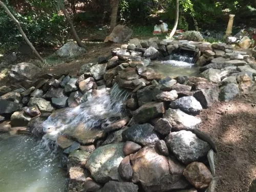 SO AMAZING!! I am in love with my backyard. Goldscape removed all the overgrown and dying trees, an old metal chainlinked